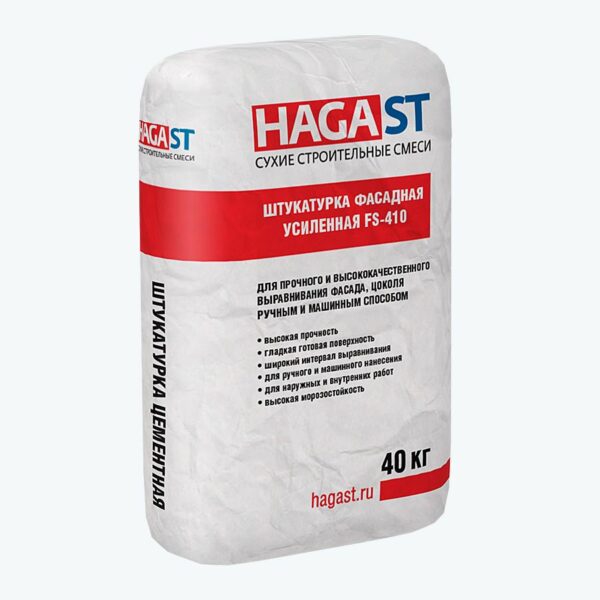 Штукатурка фасадная усиленная Haga ST FS-410