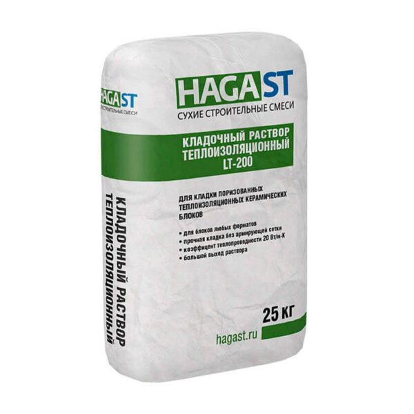Кладочный раствор теплоизоляционный Haga ST LT-200